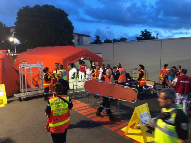 Exercice Orsec Novi au CHU de Toulouse Purpan