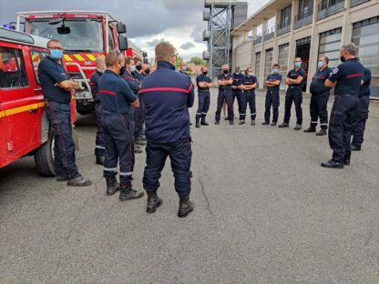Renfort des sapeurs-pompiers de la Haute-Garonne dans le Gard