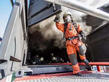 Passage du caisson feu mobile...