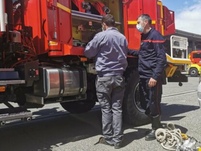 Le service logistique arme les 3 nouvelles casernes et ses camions