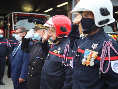 Passation de commandement et premier pierre CIS Saint-Jory