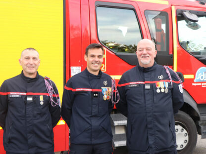 Passation de commandement au centre de secours de Carbonne