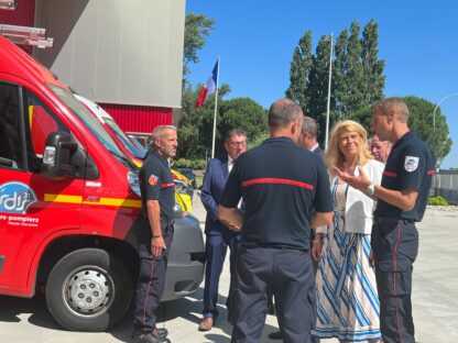 Visite officielle au centre de secours de Villefranche-de-Lauragais