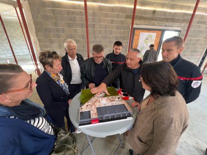 Visite de chantier du nouveau centre