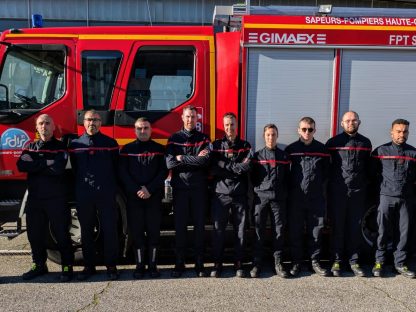 Détachement des 11 sapeurs-pompiers pour Mayotte