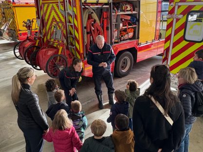 Des élèves de maternelle en visite au CIS de Colomiers